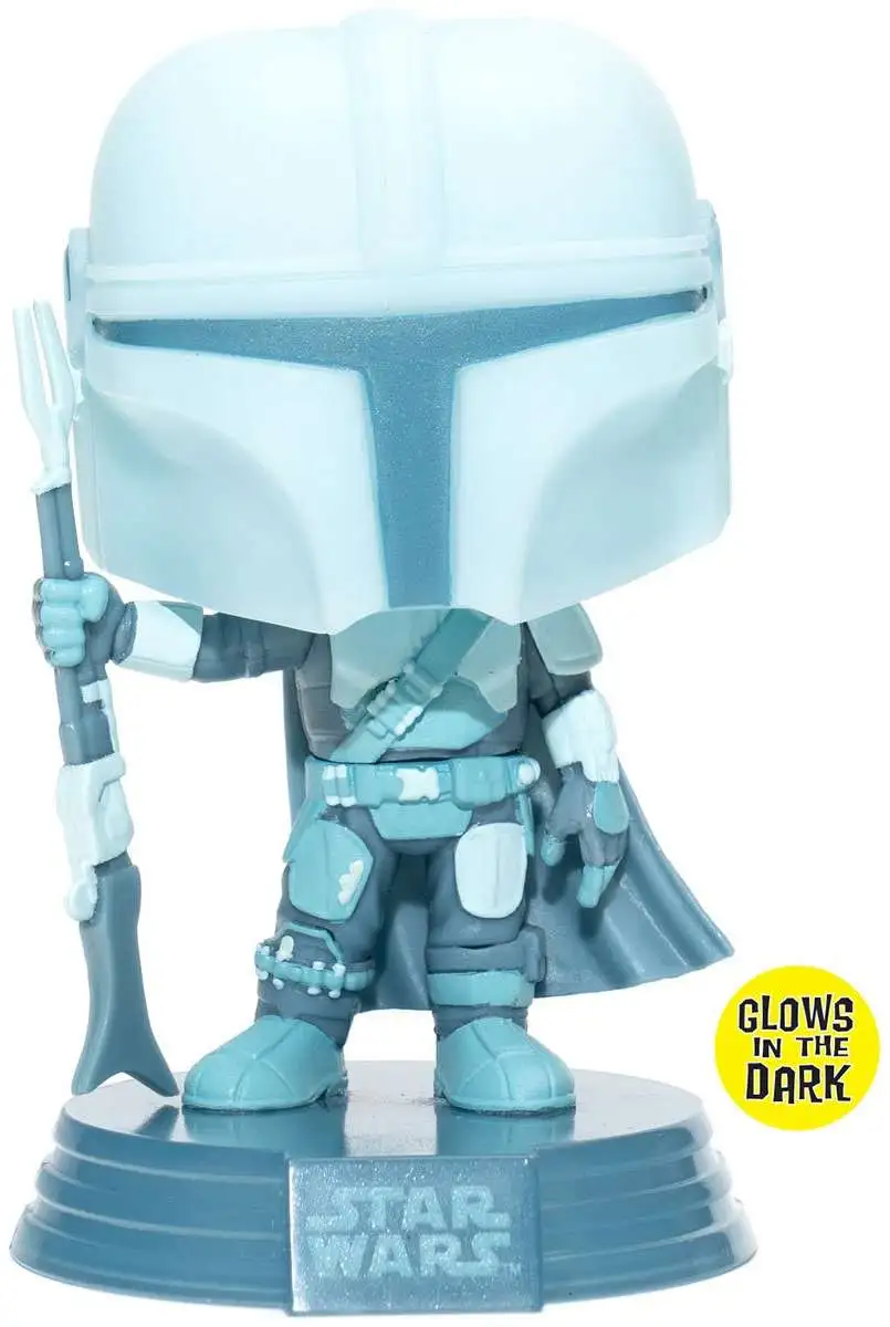 Funko POP! Star Wars The Mandalorian Exclusive Vinyl Figure #345 [Glow-in-the-Dark, Damaged Package]