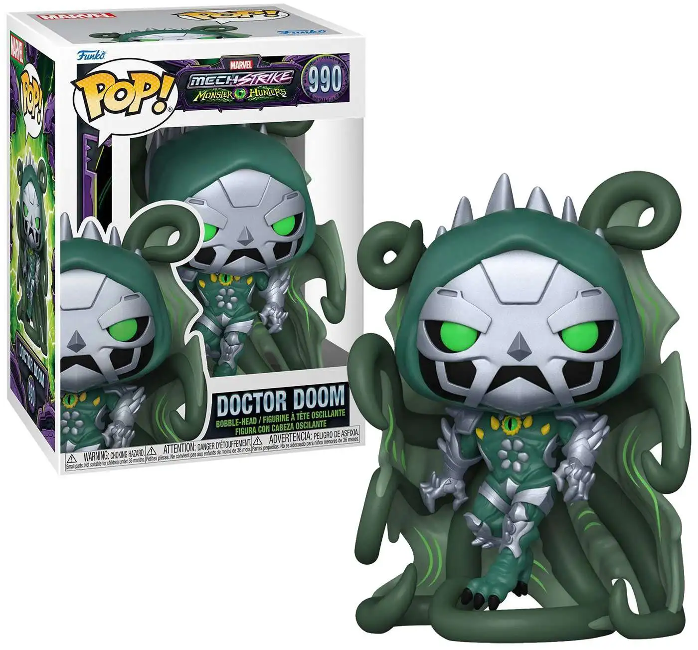 Funko Mech Strike Monster Hunters POP! Marvel Doctor Doom Vinyl Bobble Head #990 [Damaged Package]