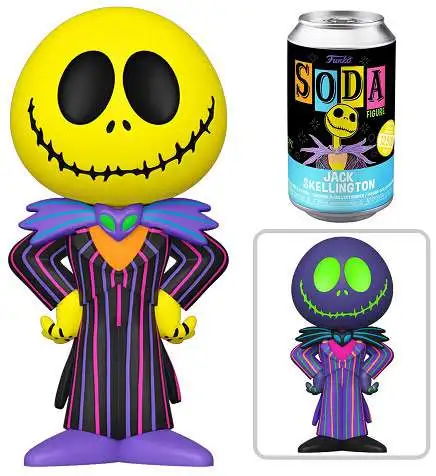 Funko The Nightmare Before Christmas Vinyl Soda Jack Skellington Limited Edition of 12,500! Figure [Blacklight, 1 RANDOM Figure, Look For The Chase!]