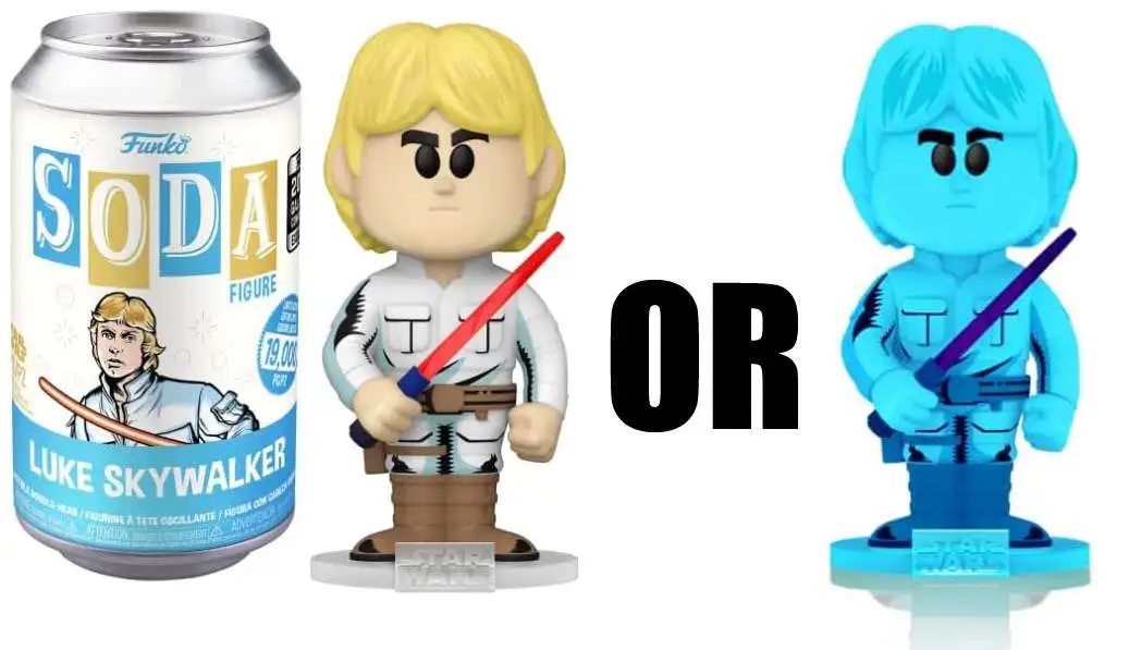 Funko Star Wars Vinyl Soda Luke Skywalker Exclusive Limited Edition of  19,000! Figure [1 RANDOM Figure, Look For The Chase!]