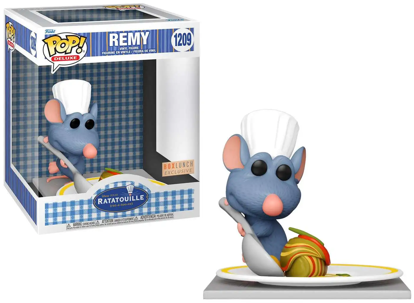 Funko POP! Deluxe Disney Ratatouille Remy With Ratatouille #1209 Special  Edition Exclusive