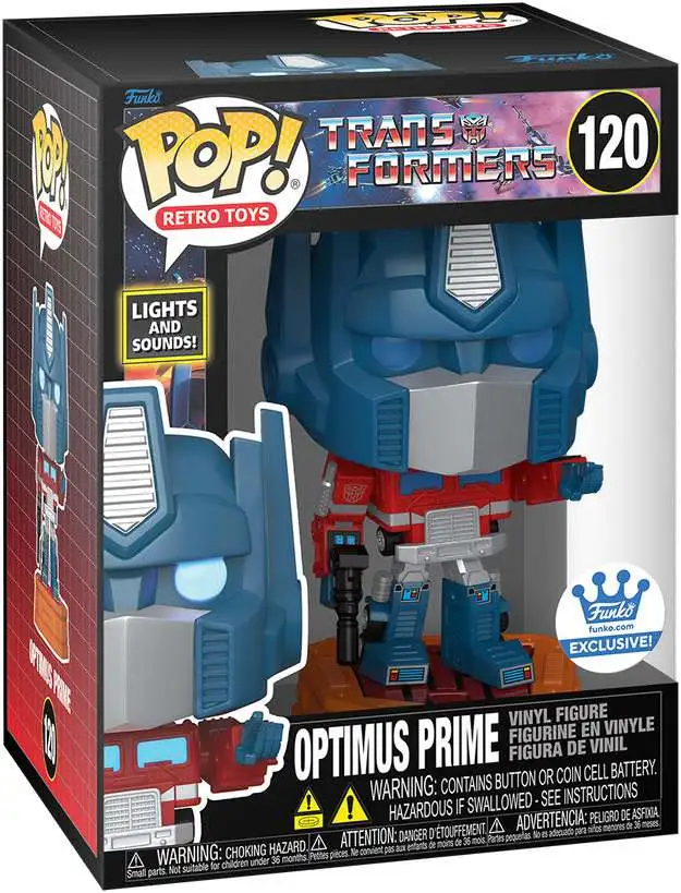 Funko Transformers POP! Retro Toys Optimus Prime Exclusive Vinyl Figure [Lights & Sounds]