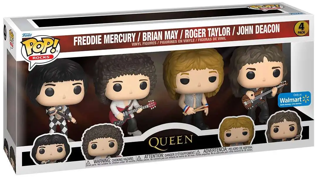 Freddie Mercury Toy Funko Rocks: Pop Roger Taylor Brian May John Deacon Queen 