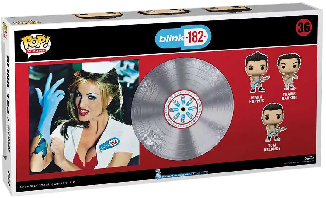 Funko Blink182 POP Rock Albums Enema of the State Exclusive Vinyl Figure 3Pack Mark Hoppus
