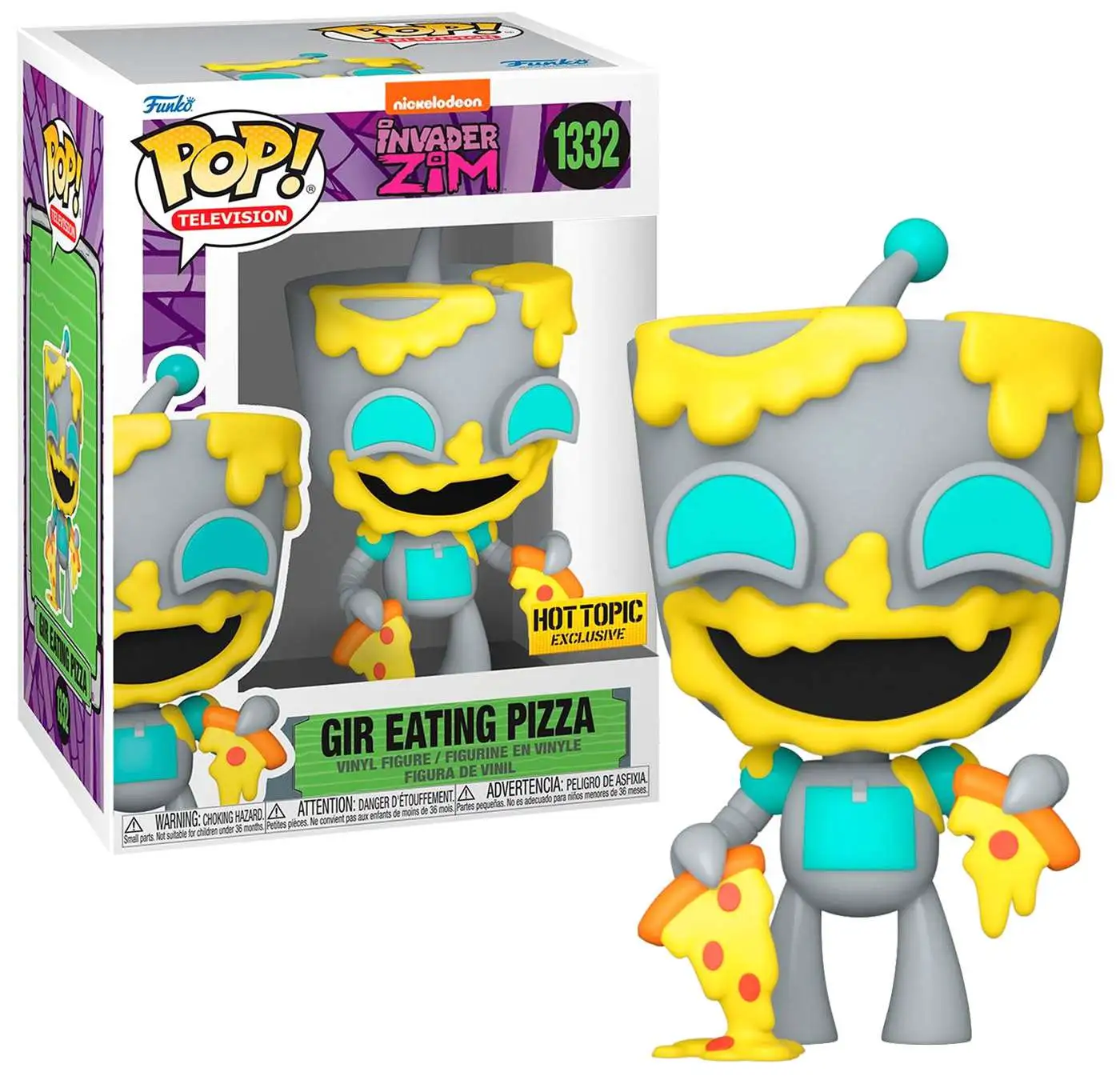 Funko Invader Zim POP! Television Gir Eating Pizza Exclusive Vinyl Figure #1332 [Loose]