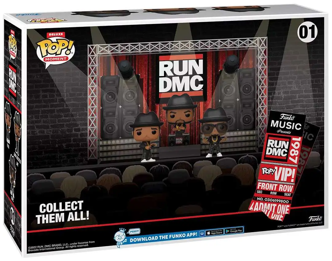 Funko Run DMC Deluxe POP Moment Run DMC in Concert Exclusive Vinyl 