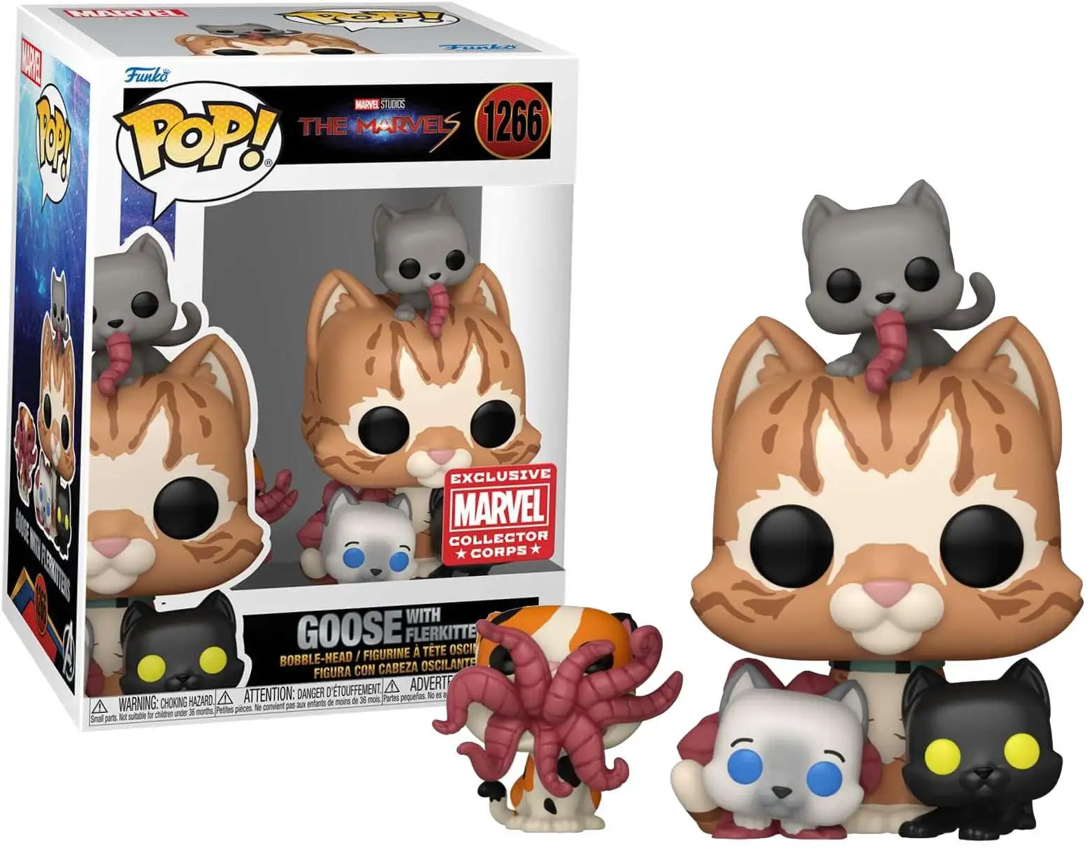 Funko The Marvels POP! Goose with Flerkittens Exclusive Vinyl Figure #1266