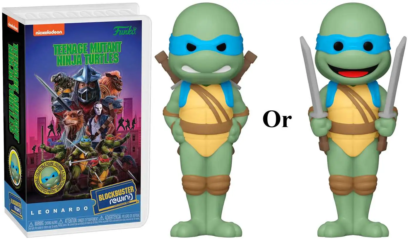 Funko Teenage Mutant Ninja Turtles Blockbuster Rewind Leonardo Vinyl Figure  1 RANDOM Figure, Look For The Chase - ToyWiz