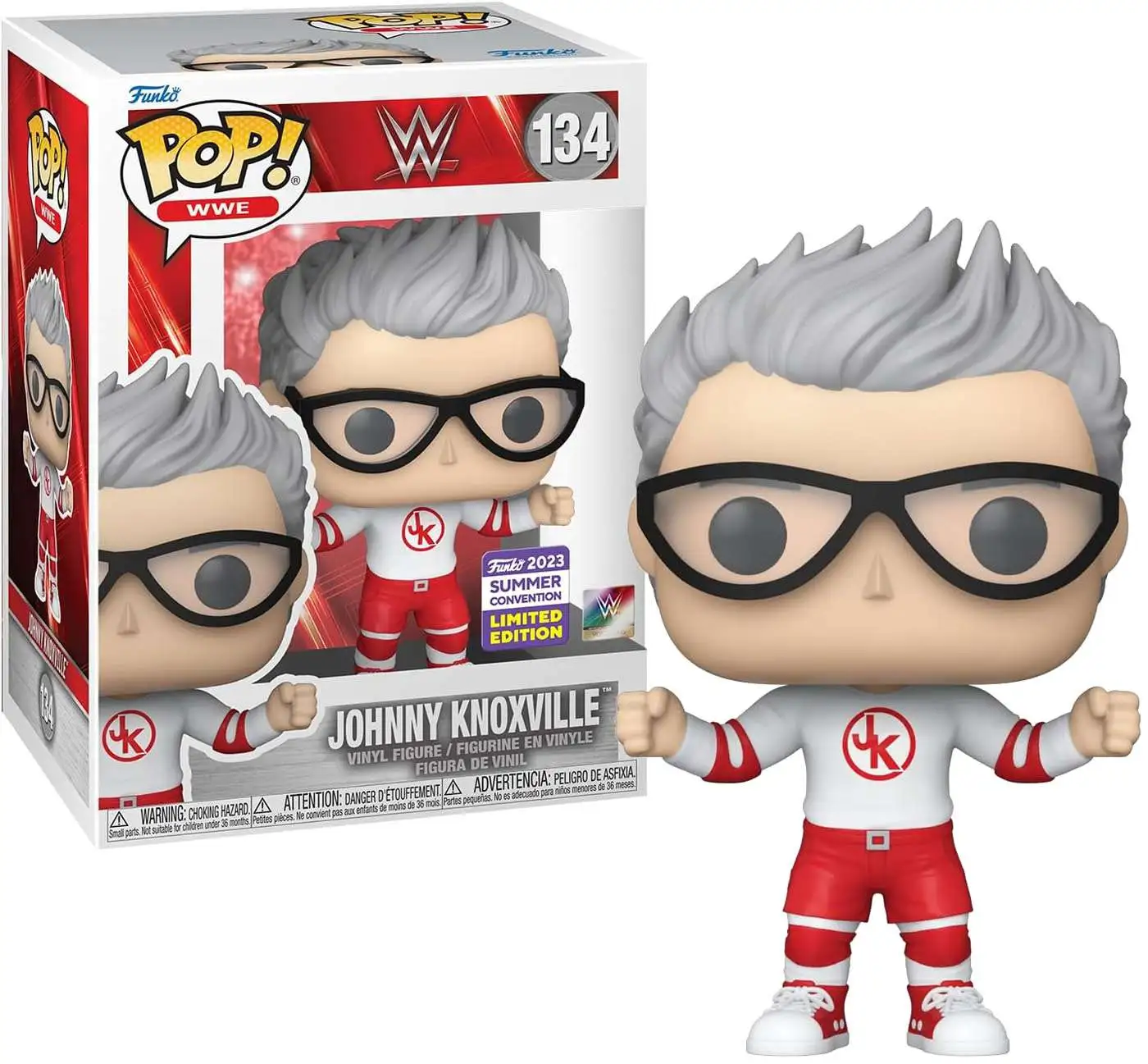 Funko WWE Wrestling POP! WWE Johnny Knoxville Exclusive Vinyl Figure #134