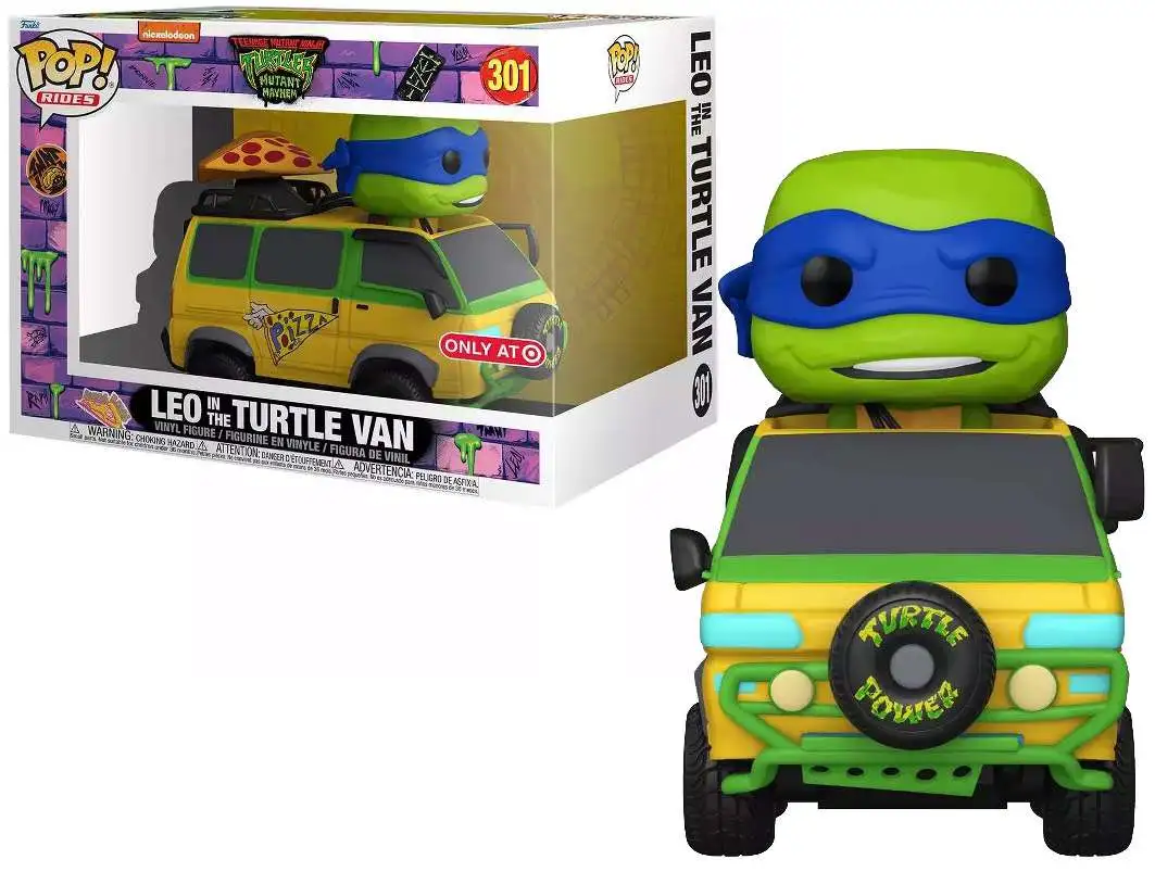 Funko Teenage Mutant Ninja Turtles Mutant Mayhem POP! Rides Leo in the  Turtle Van Exclusive Vinyl Figure #301
