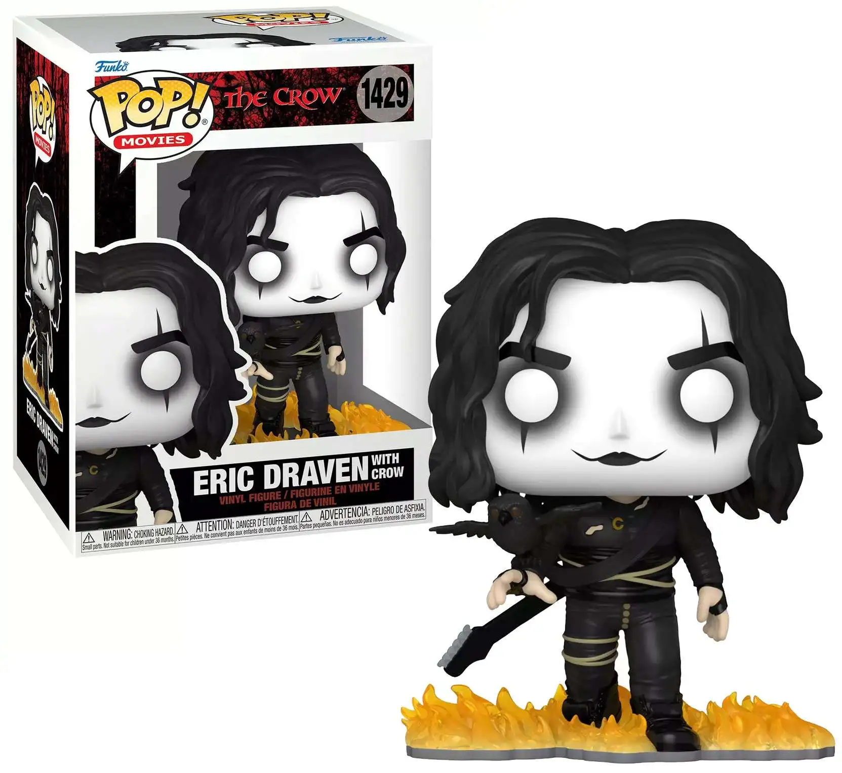 Funko The Crow POP Movies Eric Draven Exclusive Vinyl Figure 1429 Glow