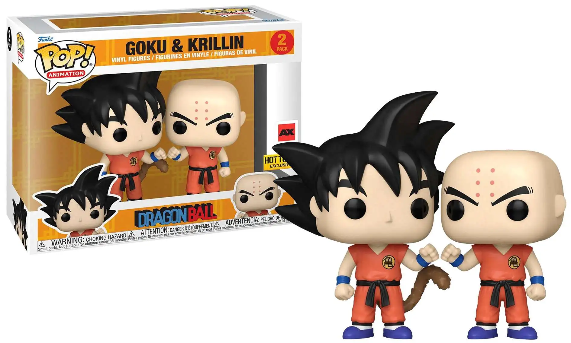 Funko Dragon Ball Z POP! Animation Goku & Krillin Exclusive Vinyl Figure  2-Pack
