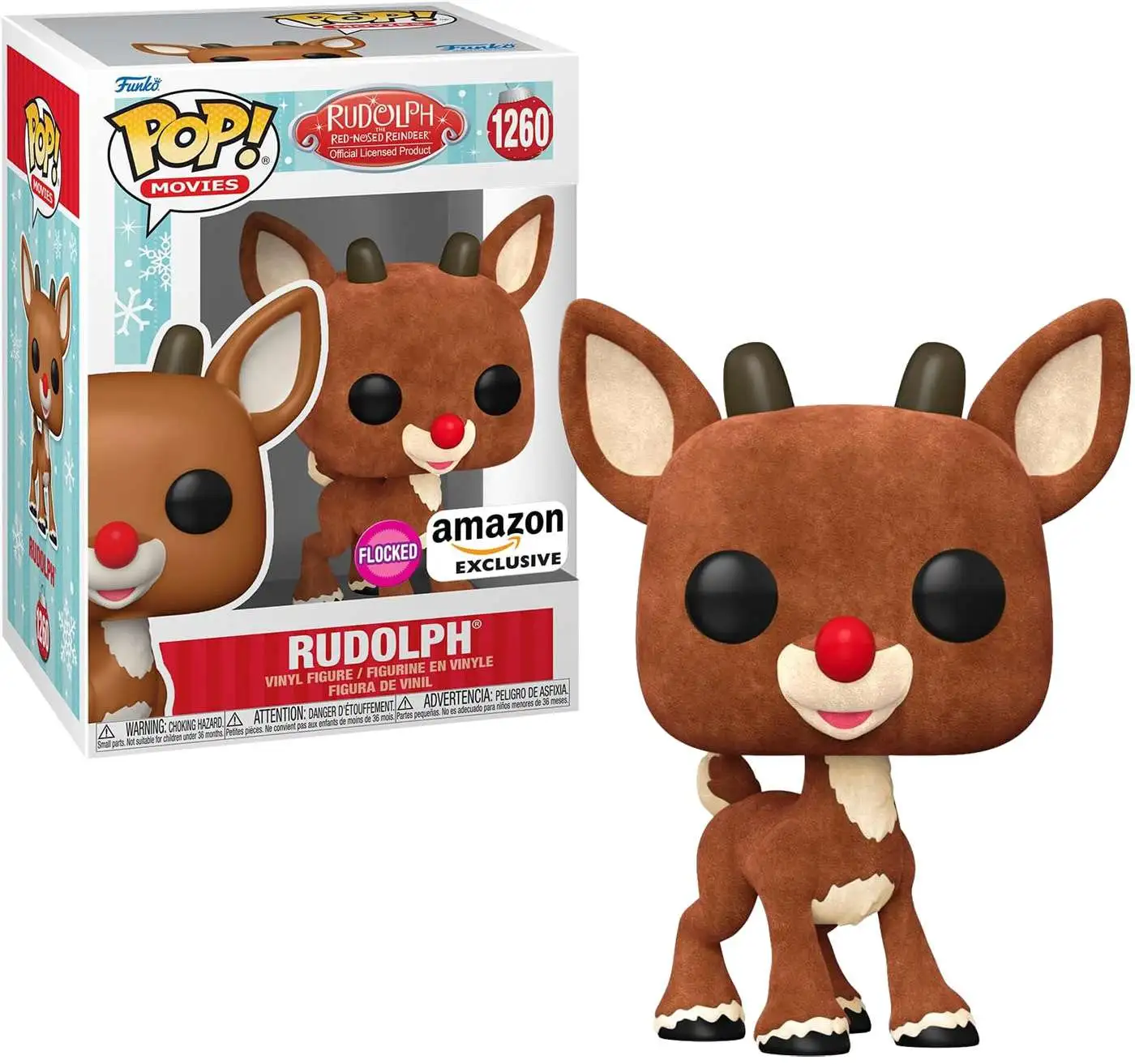 Funko Rudolph The Red Nosed Reindeer Pop Movies Rudolph Exclusive Vinyl Figure 1260 Flocked Toywiz 9856