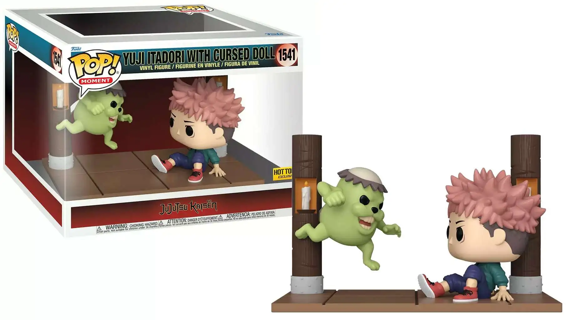 Funko Jujutsu Kaisen POP! Animation Yuji Itadori with Cursed Doll Exclusive Vinyl Figure
