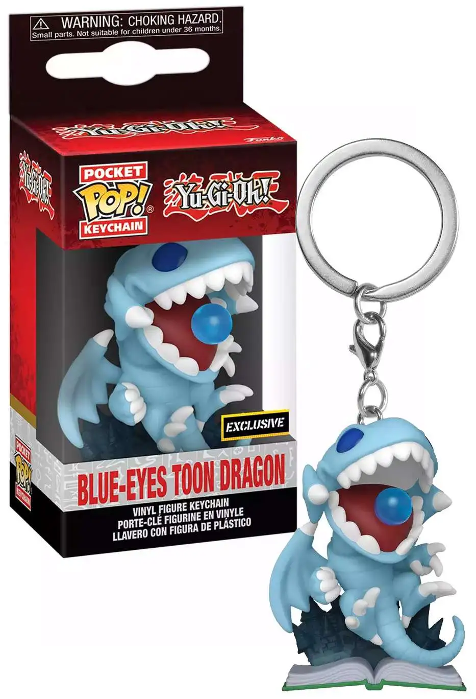 Funko YuGiOh Pocket POP! Blue-Eyes Toon Dragon Exclusive Keychain