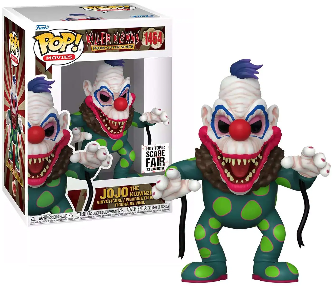 Funko Pop! Filmes Killer Klowns Jojo The Klownzilla 1464 Exclusivo - Moça  do Pop - Funko Pop é aqui!