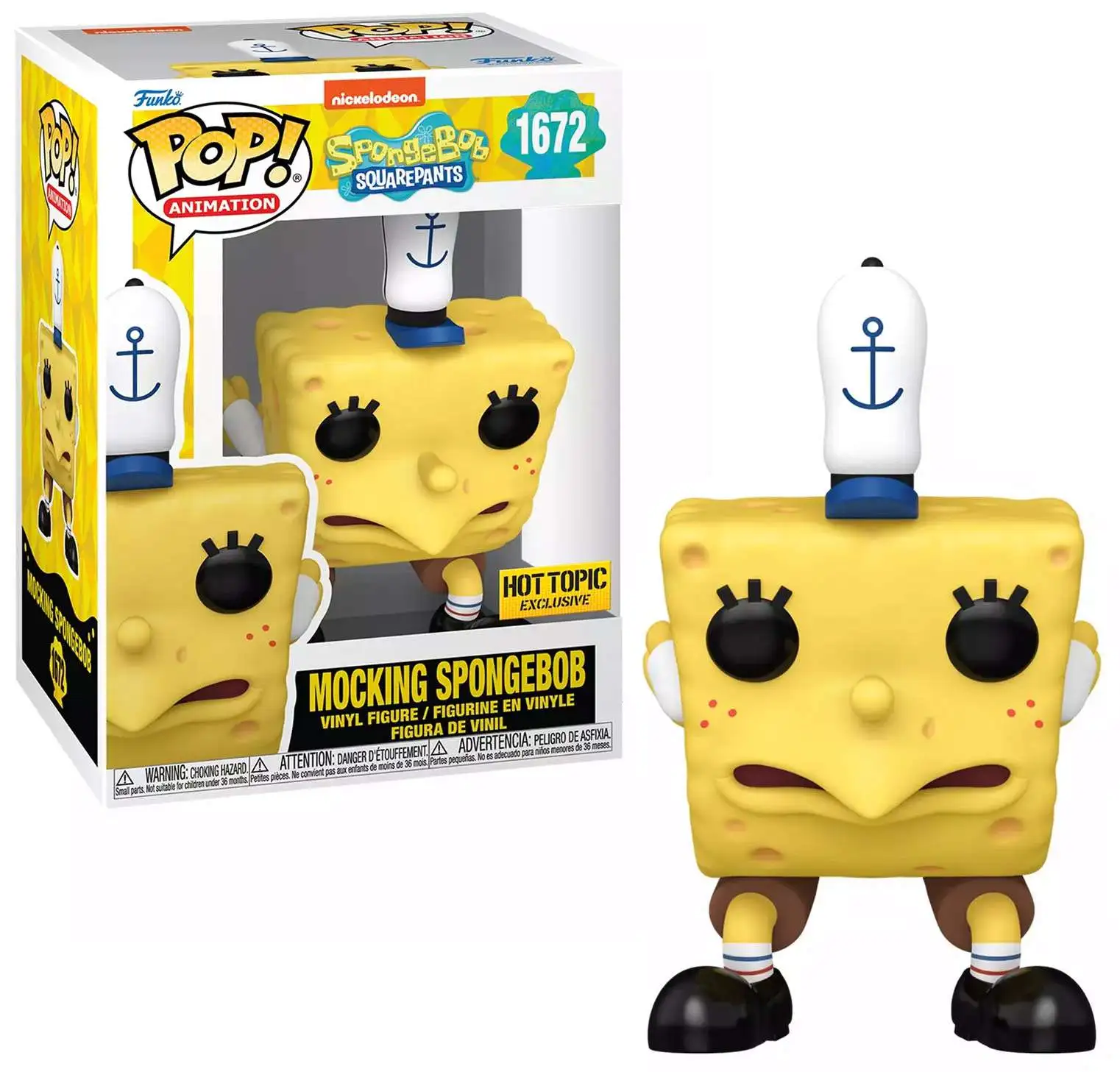 Funko Spongebob Squarepants 25th Anniversary POP! Television Mocking Spongebob Exclusive Vinyl Figure #1672