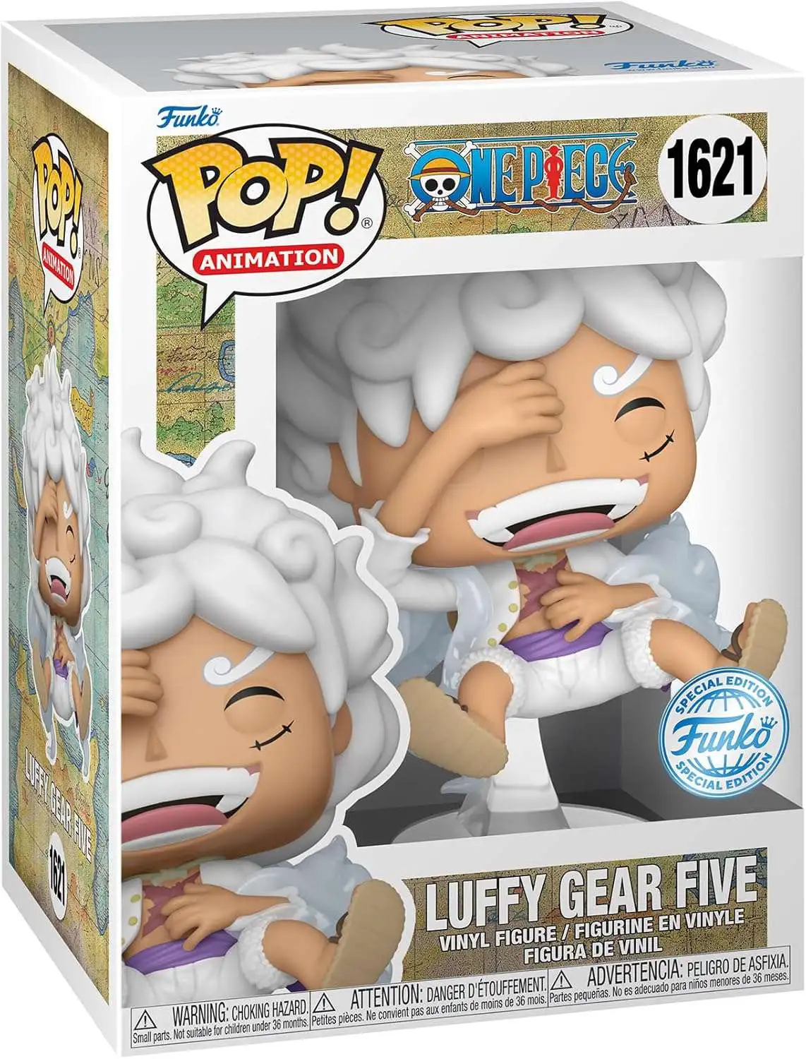 Funko One Piece POP! Animation Luffy Gear Five Exclusive Vinyl Figure #1621 [Laughing]