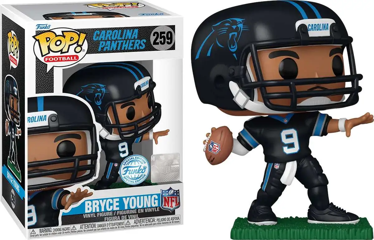 Funko NFL Carolina Panthers POP! Football Bryce Young Exclusive Vinyl Figure #259