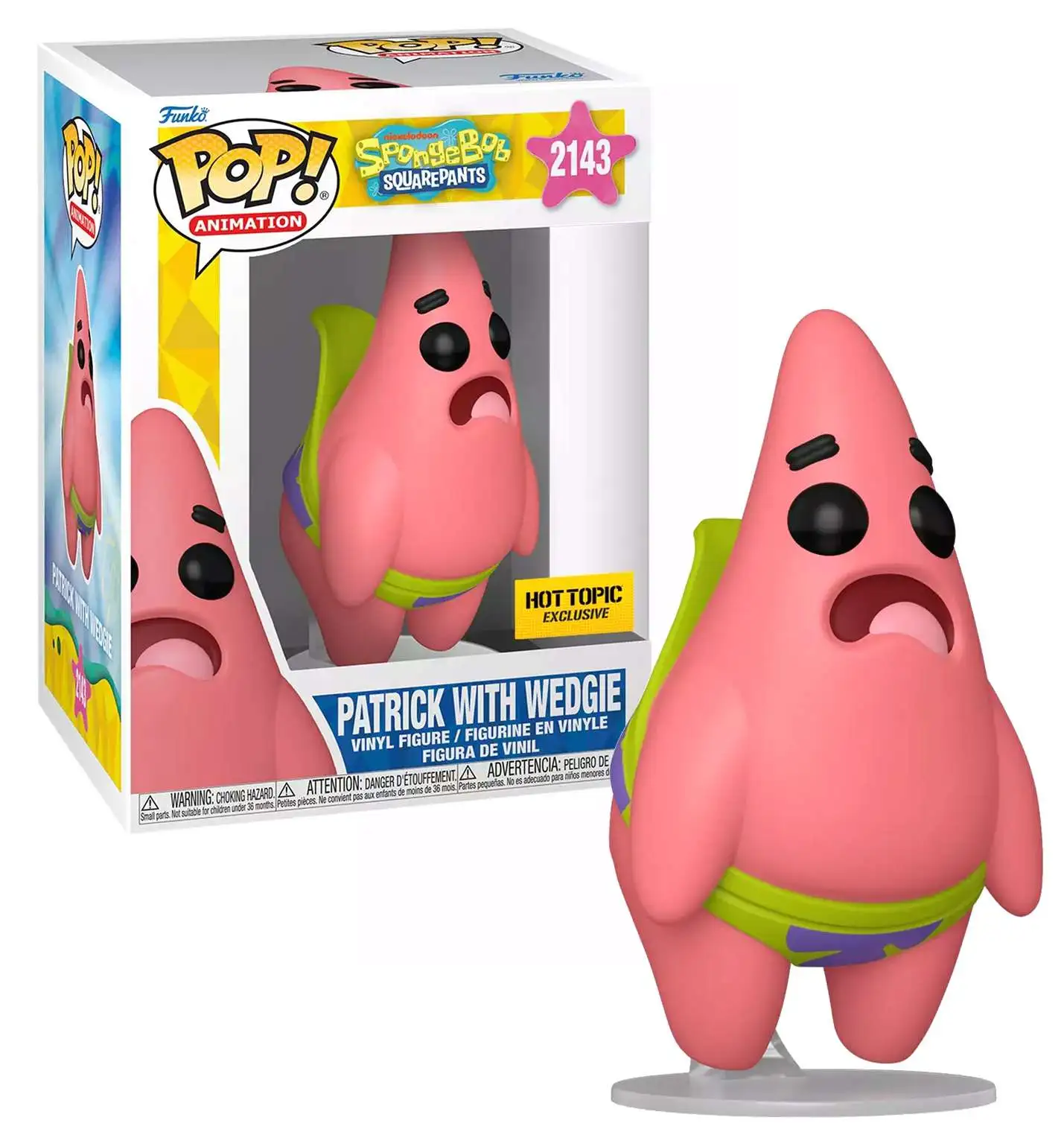 Funko Spongebob Squarepants Movie: Search for Squarepants POP! Movies Patrick with Wedgie Exclusive Vinyl Figure #2143