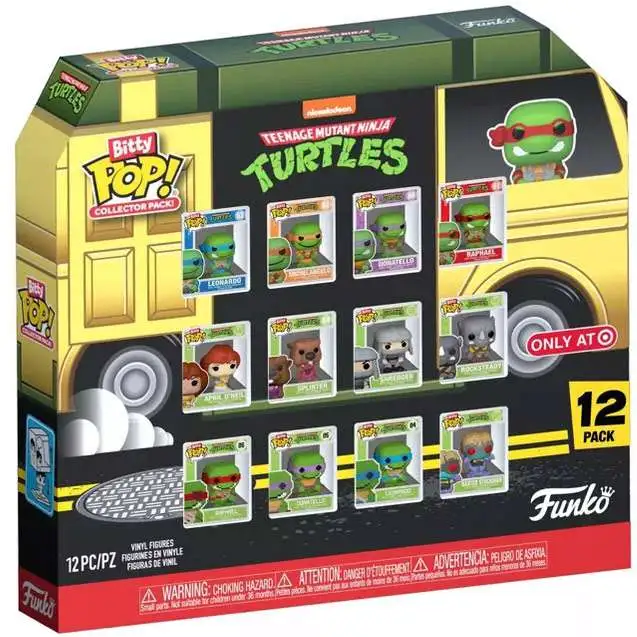 Funko Teenage Mutant Ninja Turtles Bitty POP! Collector Pack Exclusive 12-Pack