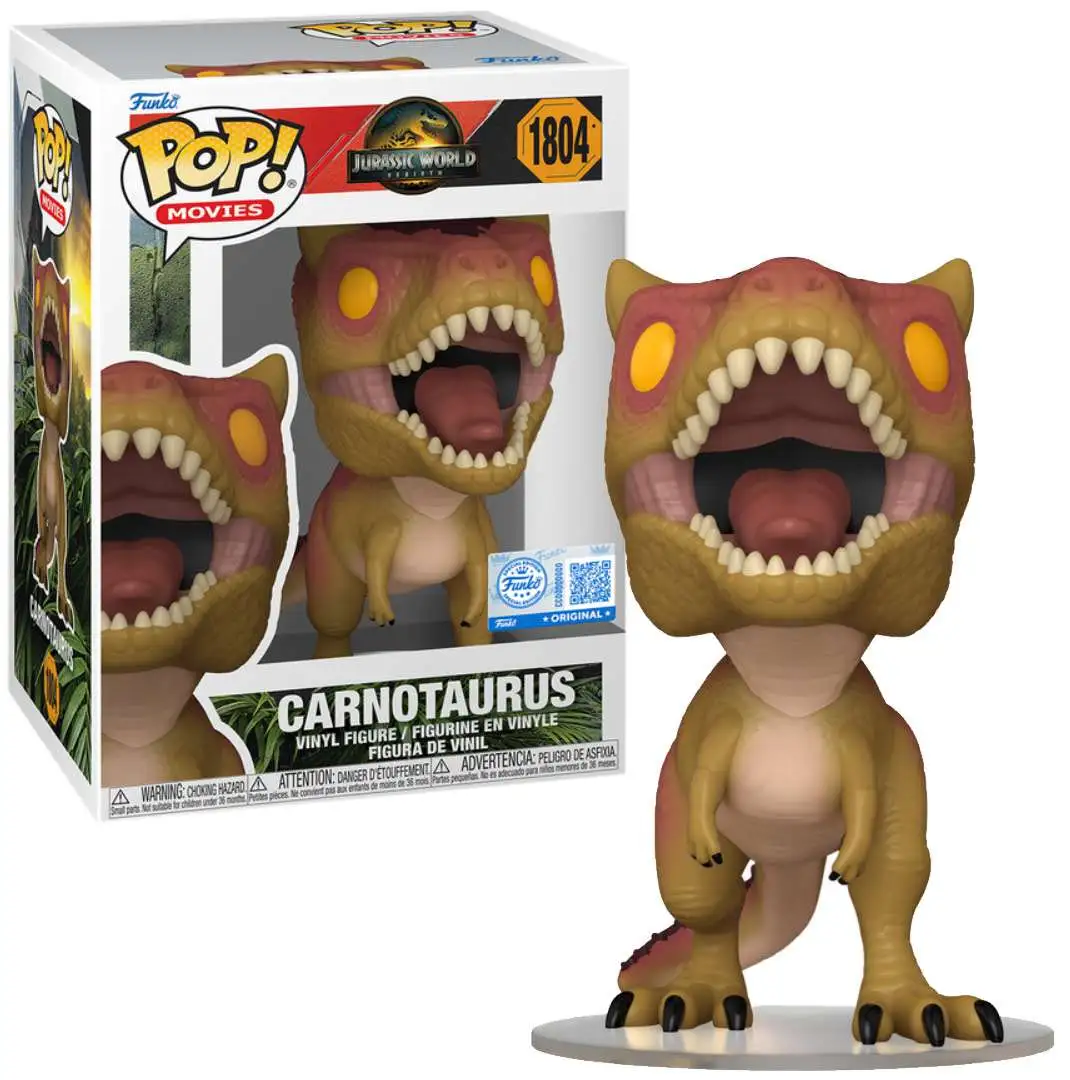 Funko Jurassic World Rebirth POP! Movies Carnotaurus Exclusive Vinyl Figure #1804