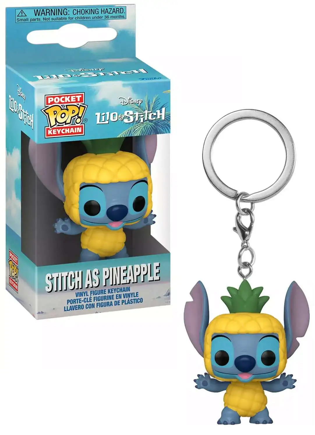 Funko Disney Lilo & Stitch Pocket POP! Stitch as Pineapple Keychain