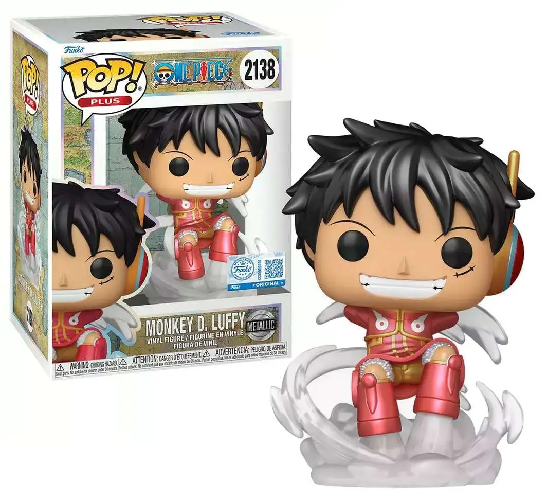 Funko One Piece POP! Plus Monkey. D. Luffy Vinyl Figure #2138 [Metallic]