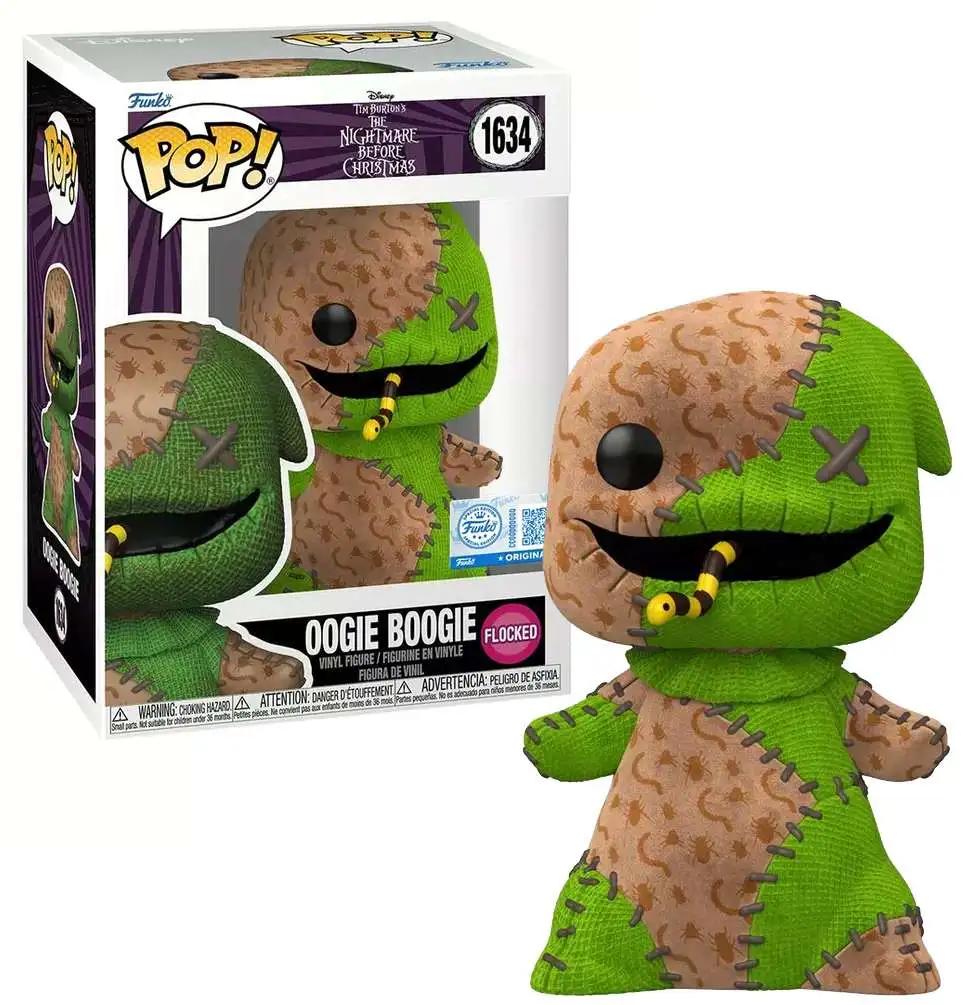 Funko The Nightmare Before Christmas POP! Disney: Patchwork Oogie Boogie Exclusive Vinyl Figure #1634 [Flocked]