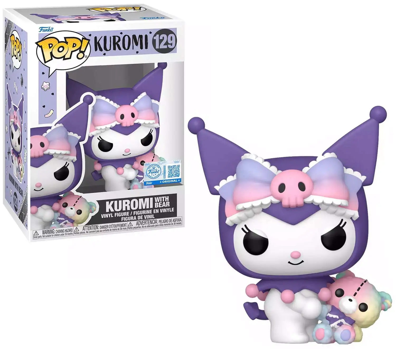 Funko Hello Kitty & Friends POP! Sanrio Kuromi with Bear Exclusive Vinyl Figure #129