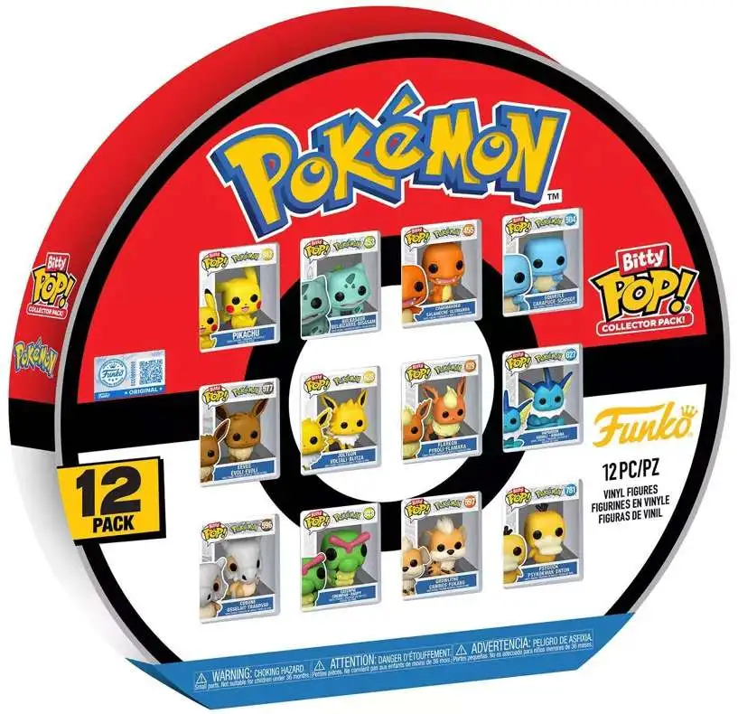 Funko Bitty POP! Pokemon Exclusive Vinyl Mini Figure 12-Pack