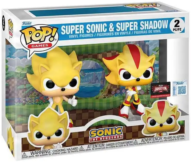 Funko Sonic The Hedgehog POP Games Super Sonic Super Shadow