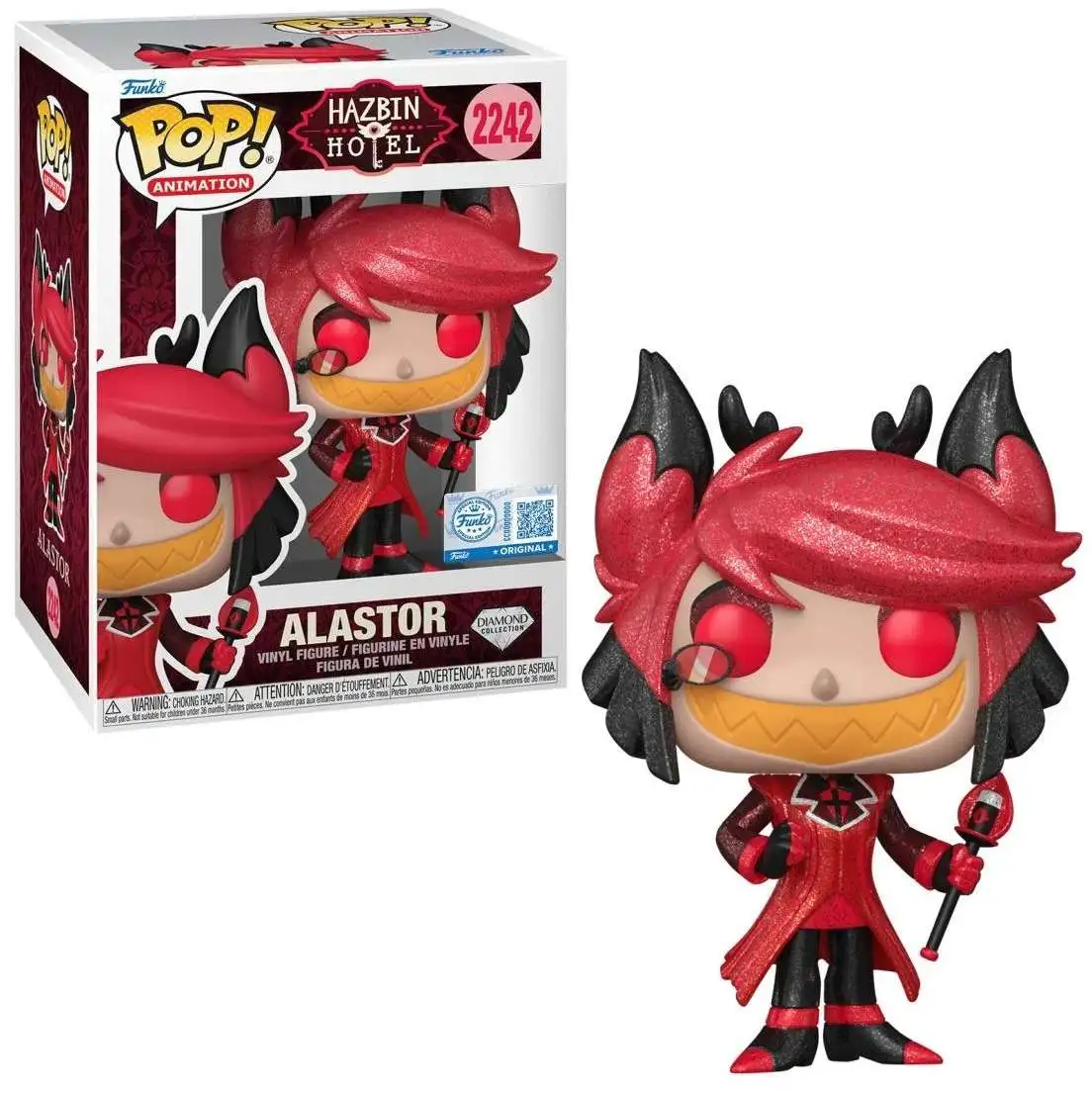 Funko Hazbin Hotel POP! Animation Alastor Exclusive Vinyl Figure #2242 [Diamond Collection]