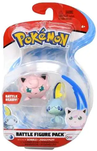 Pokemon Series 4 Sobble & Jigglypuff 3-Inch Battle Figure 2-Pack