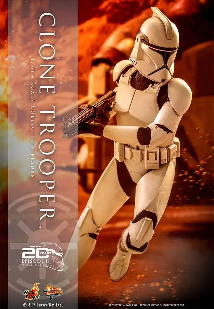 Star Wars Attack of the Clones Movie Masterpiece Clone Trooper Collectible Figure (Pre-Order ships January 2024)