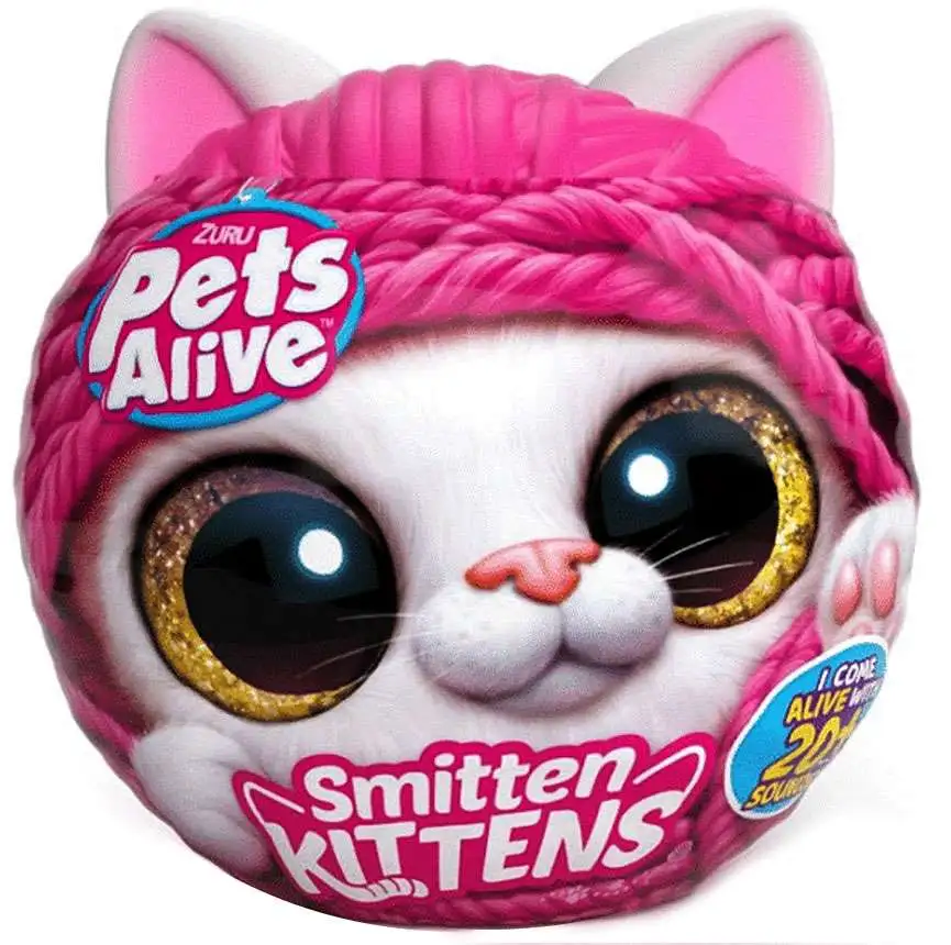 Pets Alive Series 1 Smitten Kittens Mystery Interactive Plush 1 RANDOM  Kitty Cat Zuru Toys - ToyWiz