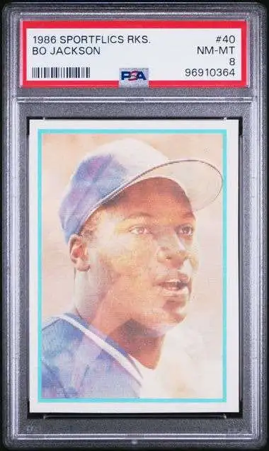 MLB Topps 1986 Sportsflics Bo Jackson [PSA 8]