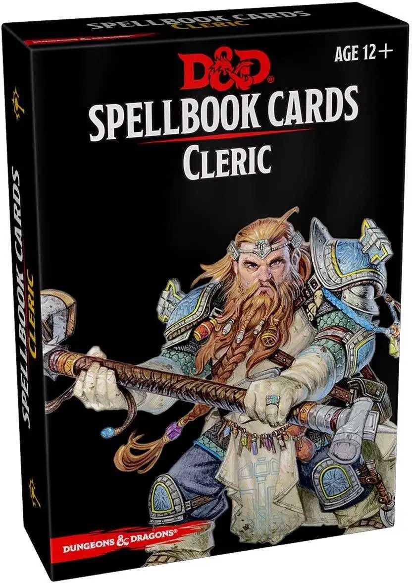 Dungeons & Dragons Game Accessories Cleric Spellbook Cards