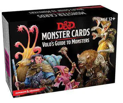 Dungeons & Dragons Game Accessories Volo's Guide to Monsters Monster Cards