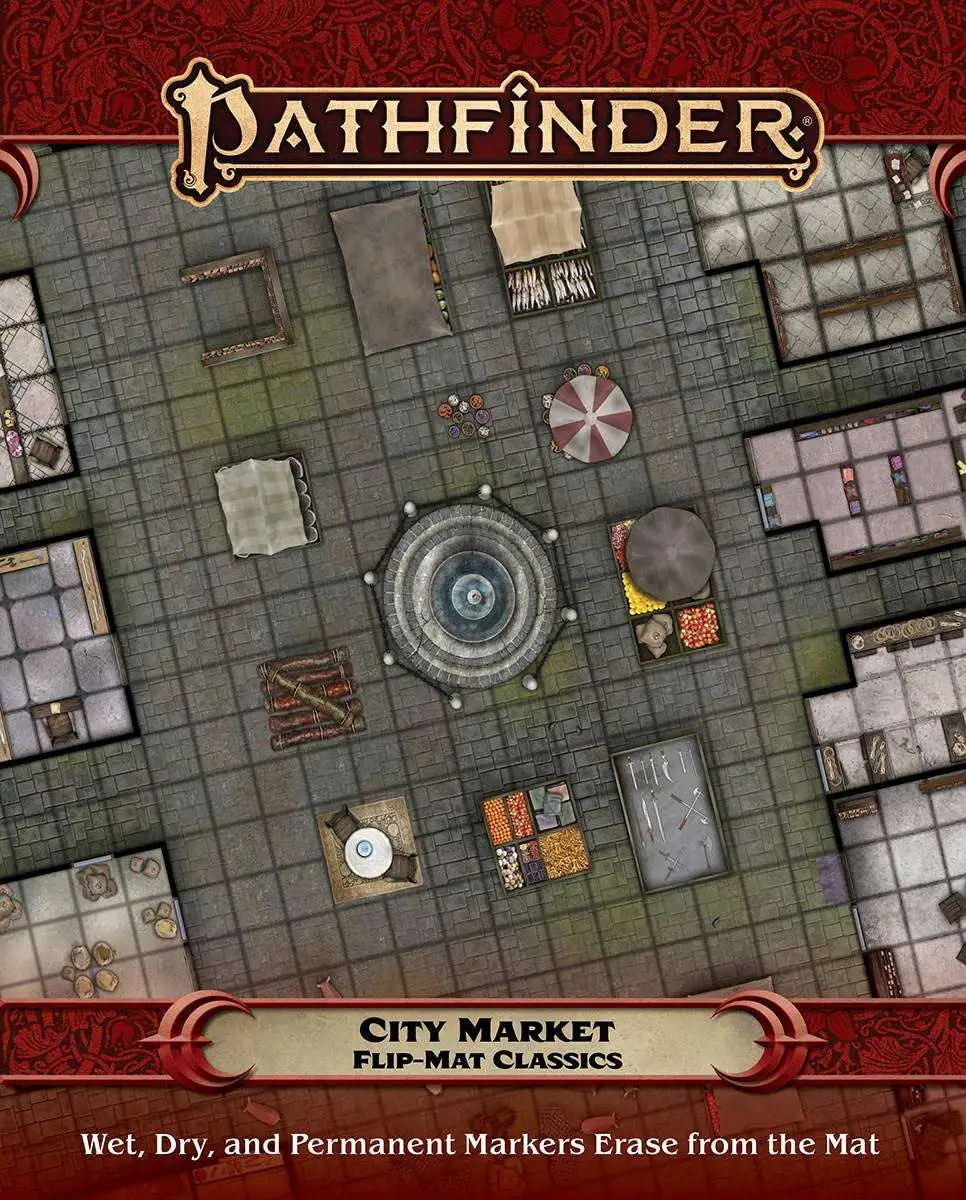 Pathfinder Flip-Mat Classics City Market Roleplaying Accessory
