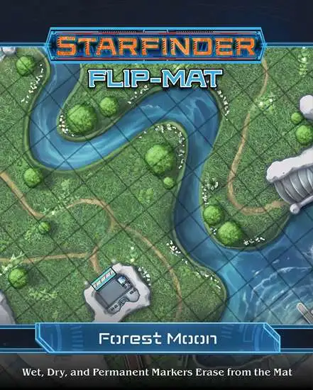 Starfinder Flip-Mat Forest Moon Roleplaying Accessory