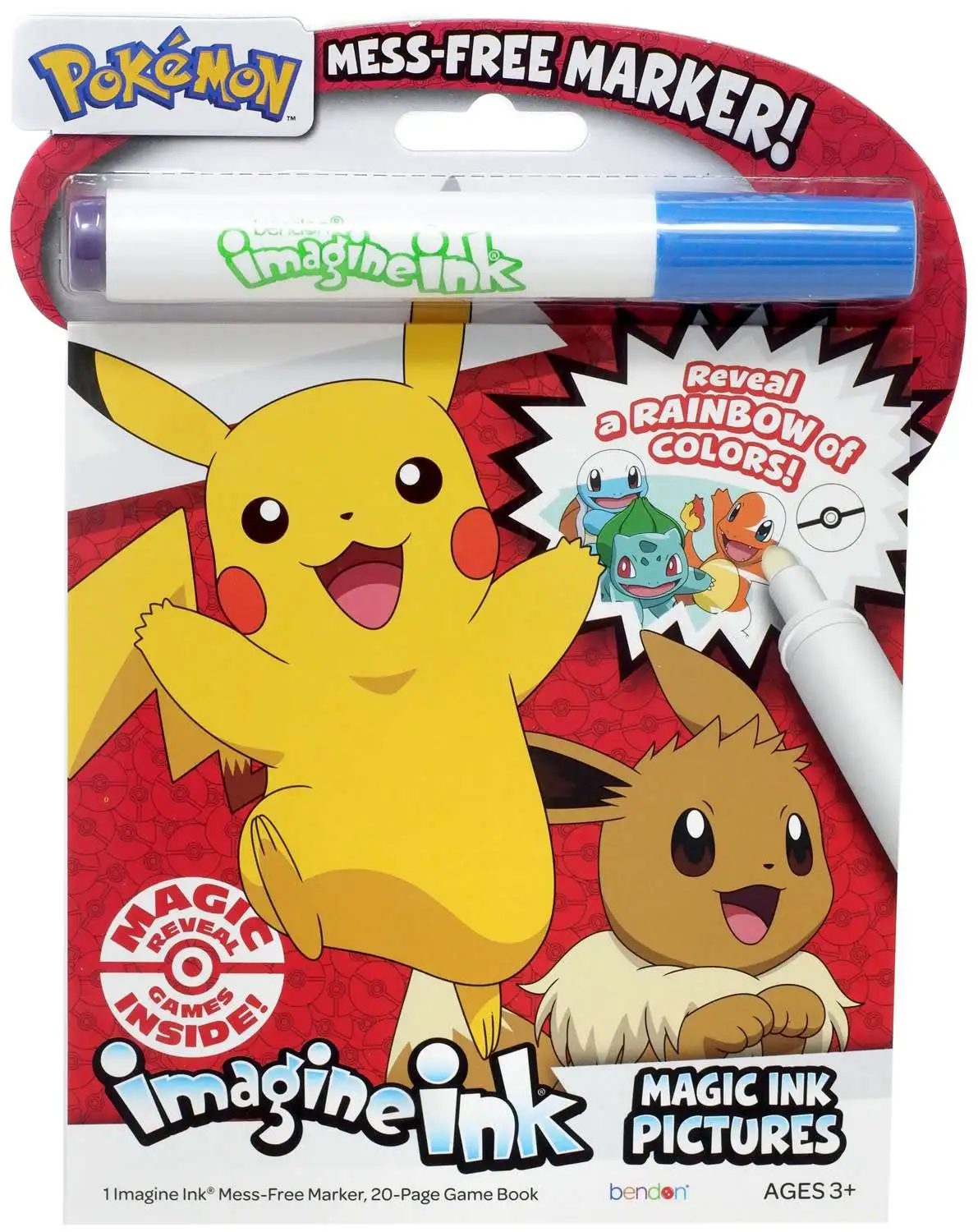 Pokemon Imagine Ink Magic Ink Pictures Activity Book