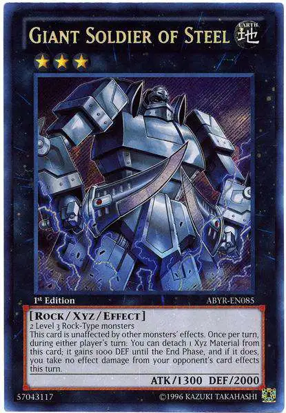 Secret Rare ABYR-EN085 Yugioh Giant Soldier of Steel 