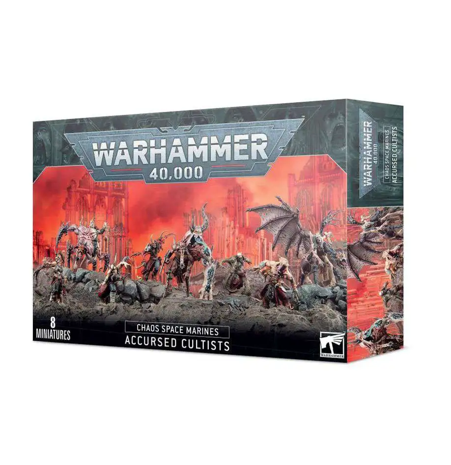 Warhammer 40,000 Chaos Marines Accursed Cultists Miniature Box Set