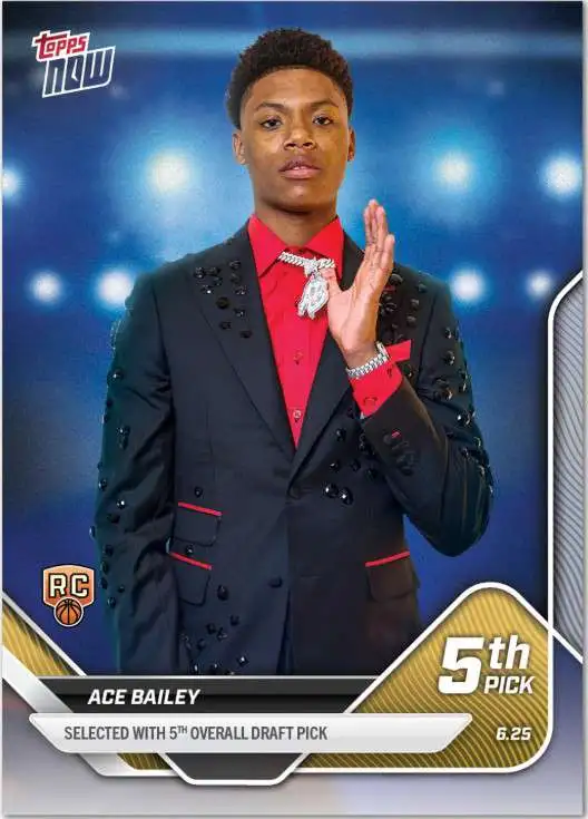 NBA 2025 NOW Basketball Ace Bailey D5 [Rookie Card, 4th Overall Draft Pick]