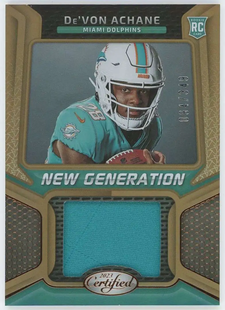 NFL 2023 Panini Certified New Generation 94/349 DeVon Achane NGJM-32 [Rookie]