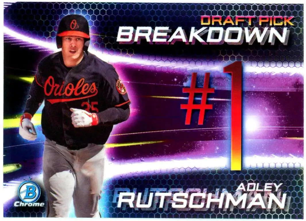 MLB Topps 2019 Bowman Chrome Adley Rutschman BSB-AR [Draft Pick Breakdown, Pre-Rookie]