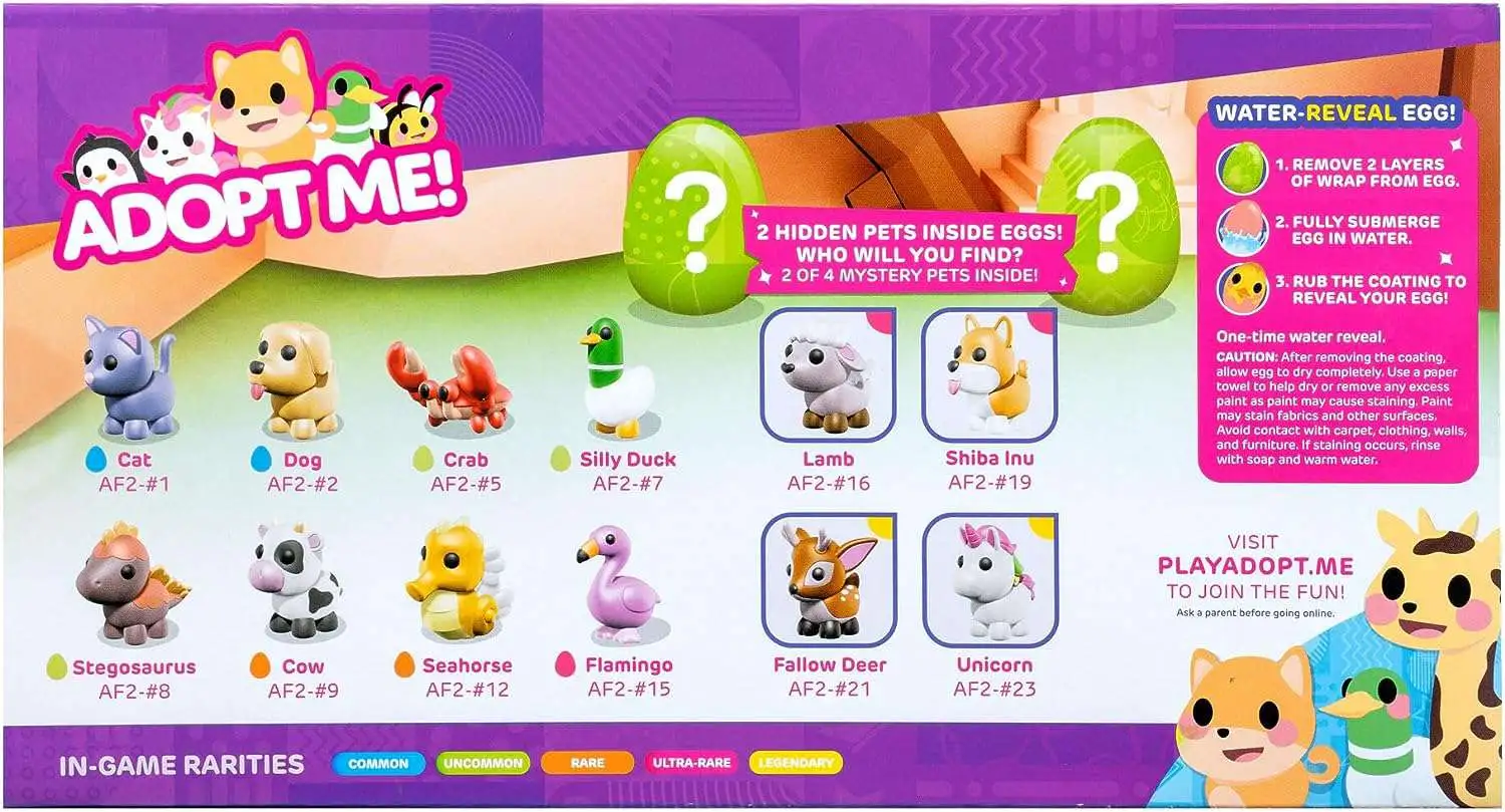 Adopt Me! Mystery Pets Multipack Mini Figure 10-Pack [Comes with Knitted  Pumpkin Hat Online Virtual Item Redemption Code!] (Pre-Order ships January)