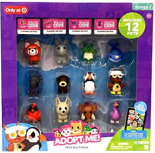 Adopt Me! Series 2 Mystery Pets Multipack Exclusive Mini Figure 12-Pack [4 Exclusive Virtual Item Redemption Codes!]