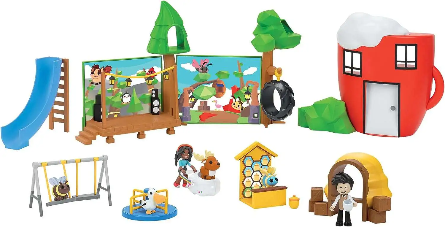  Adopt Me! Coffee Shop and Playground Large Playset - Top Online  Game - Exclusive Virtual Item Code Included - Featuring Your Favorite Pets,  Characters, and Playscapes - Ages 6+ : Toys & Games